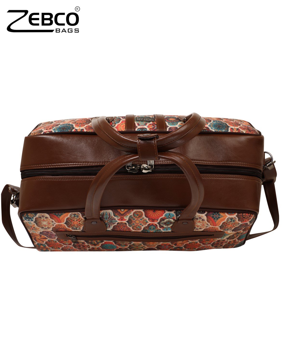 Duffle Bag - Chocolate with Braided Handles, Authentic Vintage – Vintage  Boho Bags