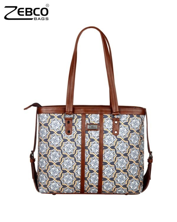 Office Bag with Padded Laptop Compartment Handbag (Geometric Persian)