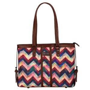 Office Bag with Padded Laptop Compartment Handbag (Wild Neon)