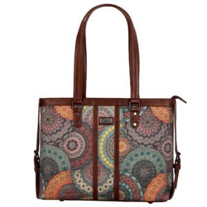 Multicolor Flora Mandala Print Women Office handbag