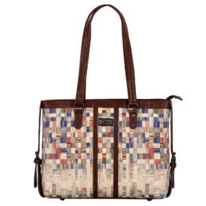 Office Bag with Padded Laptop Compartment Handbag (American Hooked Rug)