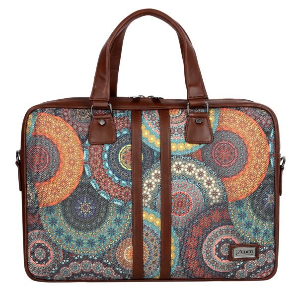 Laptop Messenger Bag Floral Mandala