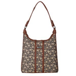 Hobo Bag (Black Floral)