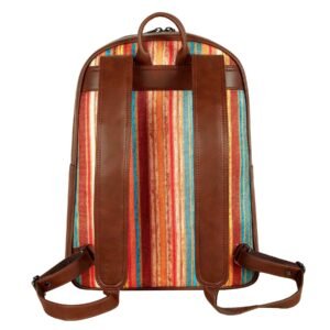 women laptop back pack non leather pure vegan zebco bags back side