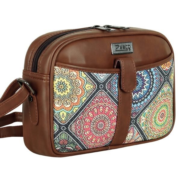 Women sling bag urban mandala full image for women and ladies non leather vegan zebco bags