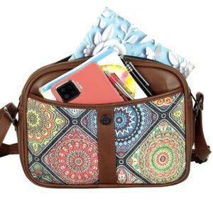 Women sling bag urban mandala for women and ladies non leather vegan size