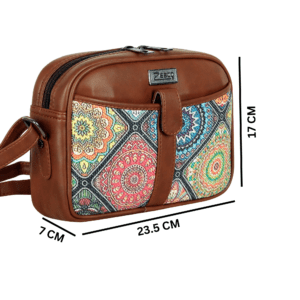 Women sling bag urban mandala for women and ladies non leather vegan