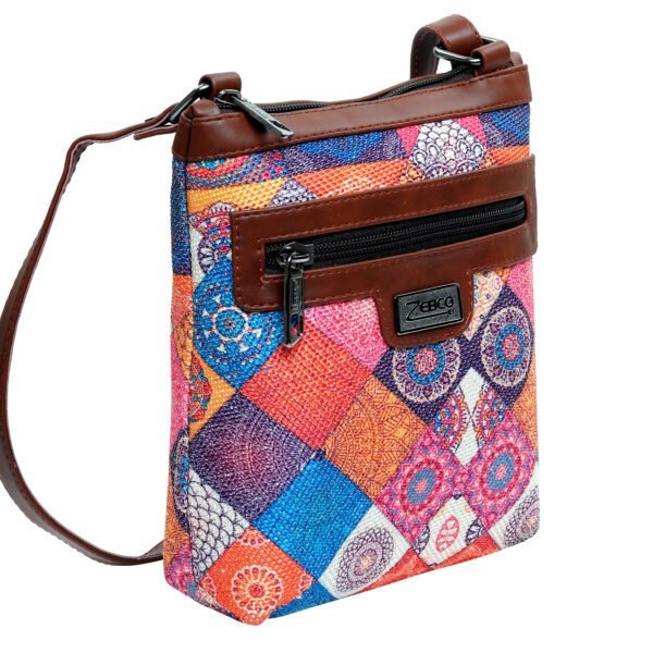 sling bag for girls vertical sling bag - floral design zebco bags online for women and ladies multiple color non leather vegan bags - mumbai - India