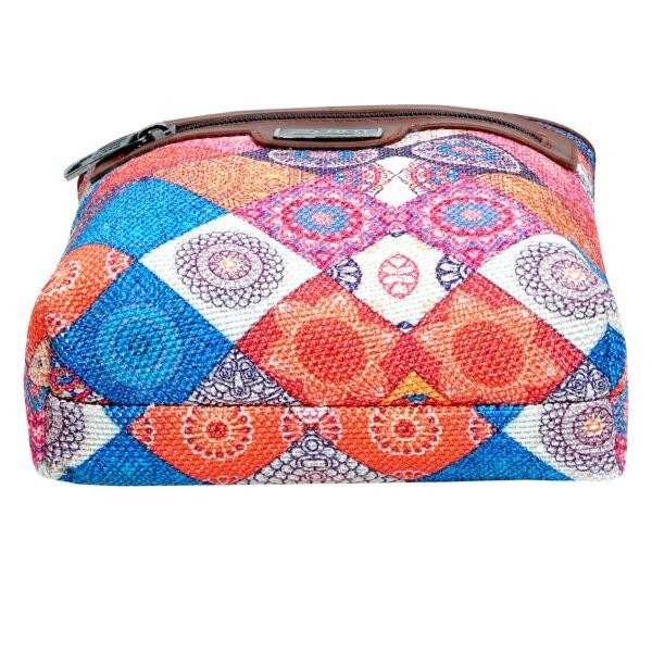 ladies sling bag for women multi colour zebco bags jaipuri abstract design design style non leather vegan bags mumbai india