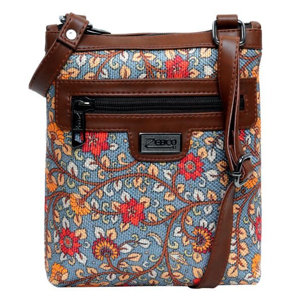 vertical sling bag - floral design zebco bags online for women and ladies multiple color non leather vegan bags - mumbai - India