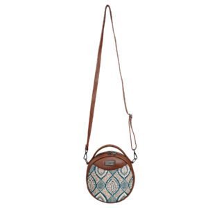 ZEBCO BAGS Round Sling Bag | Women Handbag | Ladies Handpurse - Ancient Petal