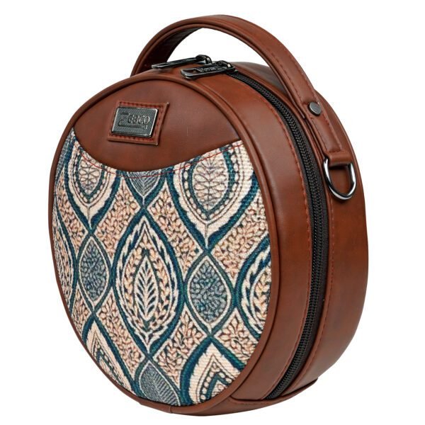 ZEBCO BAGS Round Sling Bag | Women Handbag | Ladies Handpurse - Ancient Petal