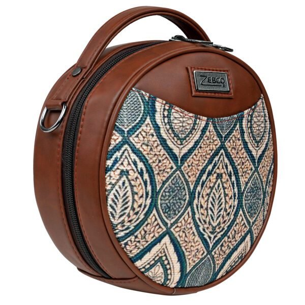 ZEBCO BAGS Round Sling Bag | Women Handbag | Ladies Handpurse - Ancient Petal