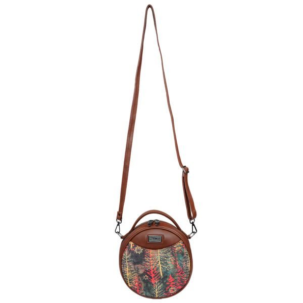 ZEBCO BAGS Round Sling Bag | Women Handbag | Ladies Handpurse - Dramatic Spring
