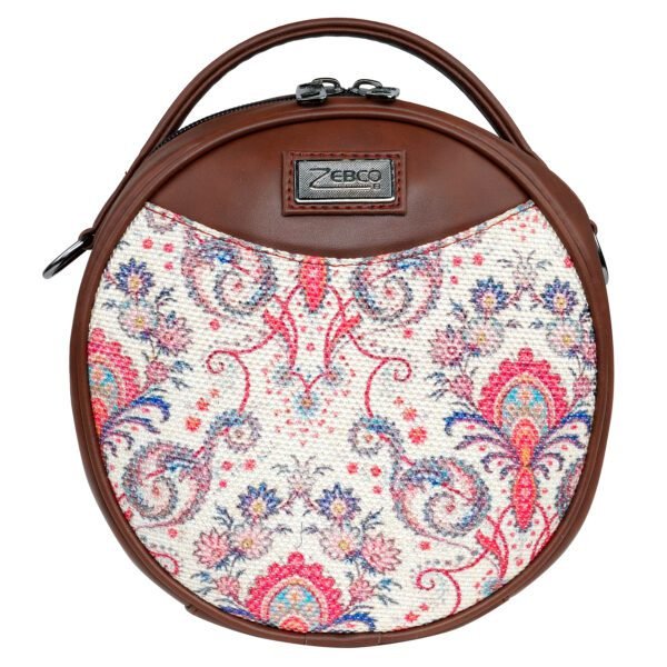 Round Sling - ZEBCO BAGS | Women Handbag | Ladies Handpurse - Tropical Motif